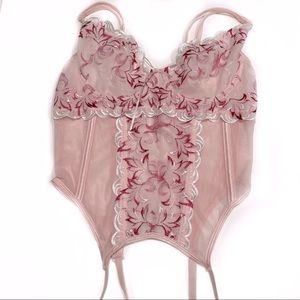 NWOT Soft pink corset style lingerie